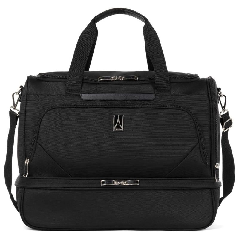 Travelpro Carry-On Weekender Duffel Bag With Drop-Bottom Compartment, Black, 19-Inch - Maxlite 5