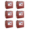 Trojan Battery 6-Volt 225Ah Deep Cycle Golf Cart Batteries, 6-Pack, 36V - T-105