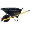 True Temper Steel Wheelbarrow 6 cu. ft. With Never Flat Tire And Steel Handles - R6STFFEC