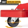 TUFFIOM Hydraulic Transmission Jack, 1,000 lb Capacity, 6.7 in. to 26.4 in., Red