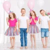 Unicorn Costume for Girls, Tutu Skirt Wings Unicorn Headband Princess Outfit for Birthday Halloween Christmas Cosplay Dr