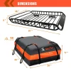 Universal Rooftop Roof Rack Carrier Basket, 51 in x 36 in x 5 in, 200 lb Capacity