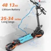 Adult Electric Scooter, 37 MPH, Dual 1000W Motors, 60V 18 Ah - S10-S