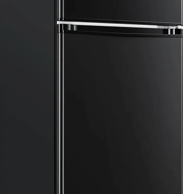 Upstreman 4.0 Cu.Ft Double Door Mini Fridge With Freezer, Black - BR401