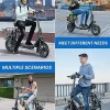 URBANMAX C1 Electric Scooter With Seat, 450W Motor, 22 Mile Range, 12 Inch Tires, Black