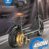 URBANMAX Electric Scooter With Seat, 450W Motor, 22 Miles Range, Black - C1
