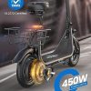 URBANMAX Electric Scooter With Seat, 450W, 22 Miles, Black - C1
