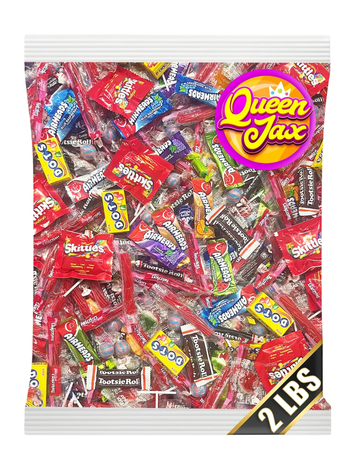 Variety Candy Pack - 2 LB Assorted Party Mix - Individually Wrapped Bulk - Pinata Mix - Deluxe Queen Jax Candy Assortmen