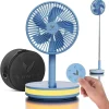 VENTY Portable Wireless Battery Operated Fan With LED Lighting, Carry Case And Remote Control
