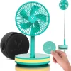 VENTY Portable Wireless Battery Operated Fan With LED Lighting, Carry Case And Remote Control
