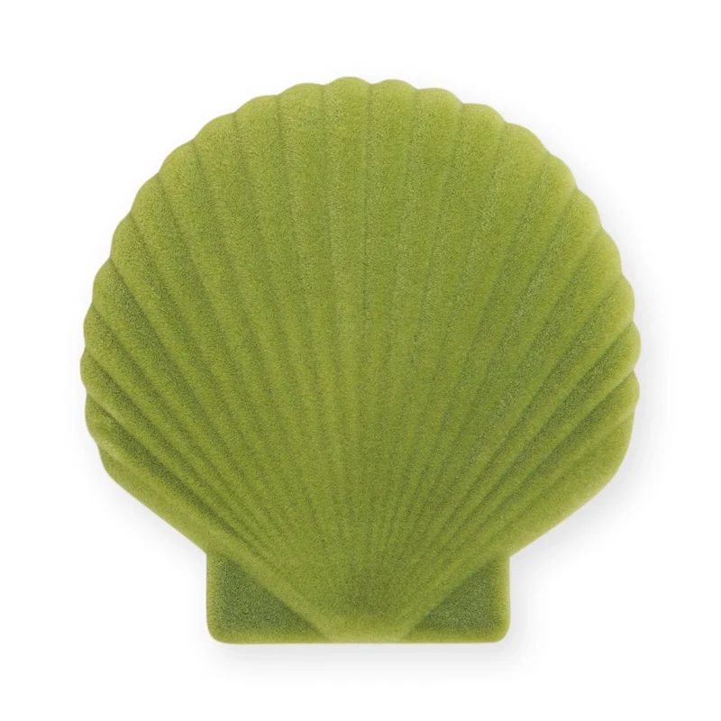 Venus Velvet Seashell Jewelry Box - Green
