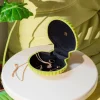 Venus Velvet Seashell Jewelry Box - Green