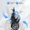 VERPAL Foldable Power Wheelchair, 25 Miles, 500W Dual Motors, 38in D x 25in W x 37in H - Silver Gray
