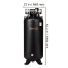 VEVOR 80 Gallon Oil-Free Air Compressor, 6.5 HP, 15.5 SCFM at 90 PSI, 145 PSI - FB3500-10A300-1P