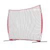 VEVOR Barricade Backstop Net, 12x9 ft Ball Sports Barrier Netting With Carry Bag - SSPDYBQ004