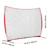 VEVOR Barricade Backstop Net, 12x9 ft Ball Sports Barrier Netting With Carry Bag - SSPDYBQ004