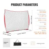 VEVOR Barricade Backstop Net, 12x9 ft Ball Sports Barrier Netting With Carry Bag - SSPDYBQ004