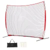 VEVOR Barricade Backstop Net, 12x9 ft Ball Sports Barrier Netting With Carry Bag - SSPDYBQ004