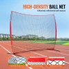 VEVOR Barricade Backstop Net, 12x9 ft Ball Sports Barrier Netting With Carry Bag - SSPDYBQ004