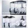 VEVOR Commercial Slushy Machine, 15Lx2 Double Tank, 120 Cups, Stainless Steel
