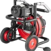 VEVOR Drain Cleaner Machine 100FT x 1/2 Inch, 550W, Red + Black - Drain Cleaner Machine 100 FT x 1/2 Inch