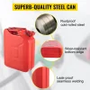 VEVOR Steel Jerry Fuel Can 5.3 Gallon/20 L, 2 Count, Red - 2X20LRED