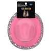 Vibrant Life Halloween Cowboy Hat Costume for Dogs and Cats, Pink