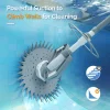 VINGLI Automatic Swimming Pool Vacuum Cleaner With 33FT Hoses, Navy Blue & White - Pool Cleaner 277