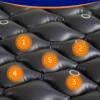 VOCIC Alternating Air Pressure Mattress Pad, Blue, 89"X38"X3", Vinyl - S34