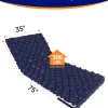 VOCIC Alternating Air Pressure Mattress Pad, Blue, 89"X38"X3", Vinyl - S34