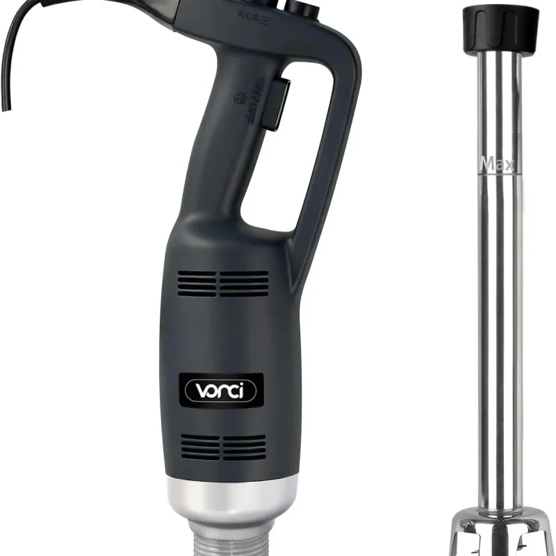 VONCI Commercial Immersion Blender 500W, 16in SUS 304 Removable Shaft - 6000-20000RPM