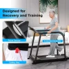 Walking Treadmill For Seniors With Long Handrails, 2.5 HP, 300 lbs Capacity, Black