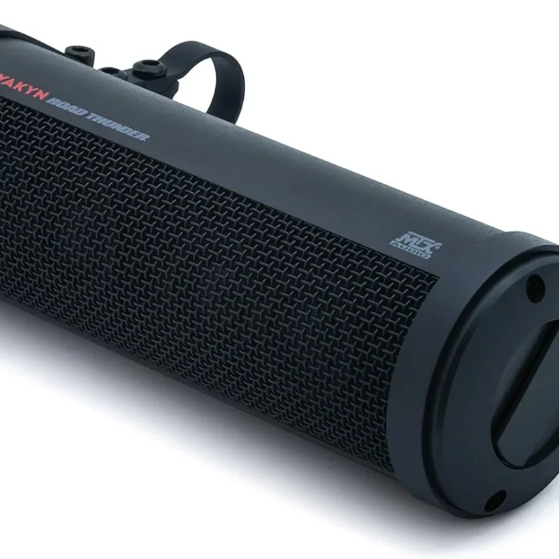 Waterproof Bluetooth Motorcycle Sound Bar, 300W, Handlebar Mount, Satin Black
