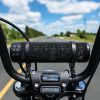 Waterproof Bluetooth Motorcycle Sound Bar, 300W, Handlebar Mount, Satin Black