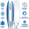 Wavestorm Classic Soft Top Foam 7ft Surfboard With Leash And Multiple Fins - AZ22-WSSF700-PIN