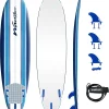 Wavestorm Classic Soft Top Foam 7ft Surfboard With Leash And Multiple Fins - AZ22-WSSF700-PIN
