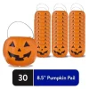 Way To Celebrate 30-Count 8 in Orange Plastic Jack-o'-Lantern Pumpkin Buckets