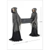 Way To Celebrate 5 ft LED Skeleton Reaper Duo Carrying Coffin Halloween Outdoor Decor