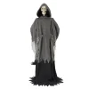 Way To Celebrate 5 ft LED Skeleton Reaper Duo Carrying Coffin Halloween Outdoor Decor
