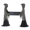 Way To Celebrate 5 ft LED Skeleton Reaper Duo Carrying Coffin Halloween Outdoor Decor