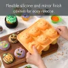 Way To Celebrate 6-Cavity Silicone Cakelet Pan Jack-O'-Lantern Orange