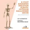 Way To Celebrate 8-Foot Animated Skeleton Plastic Outdoor Halloween Decor