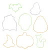Way To Celebrate 8-Piece Stainless Cookie Cutters, Orange, Green, Purple