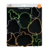 Way To Celebrate 8-Piece Stainless Cookie Cutters, Orange, Green, Purple