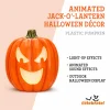 Way To Celebrate Animated Jack-o'-Lantern Halloween Décor, 22 in, Plastic Pumpkin