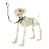 Way To Celebrate Animated Skeleton Dog Halloween Decoration, Beige, 60 in
