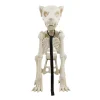 Way To Celebrate Animated Skeleton Dog Halloween Decoration, Beige, 60 in