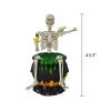 Way To Celebrate Animated Skeleton in Cauldron Halloween Outdoor Decor, 43 in