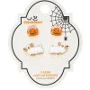 Way to Celebrate Ghost Dog & Jack-O-Lantern Halloween Clip-On Stud Earrings, 2 Pairs