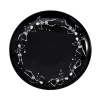 Way To Celebrate Halloween Dancing Skeleton Round Serving Tray, Black, 11.93 in